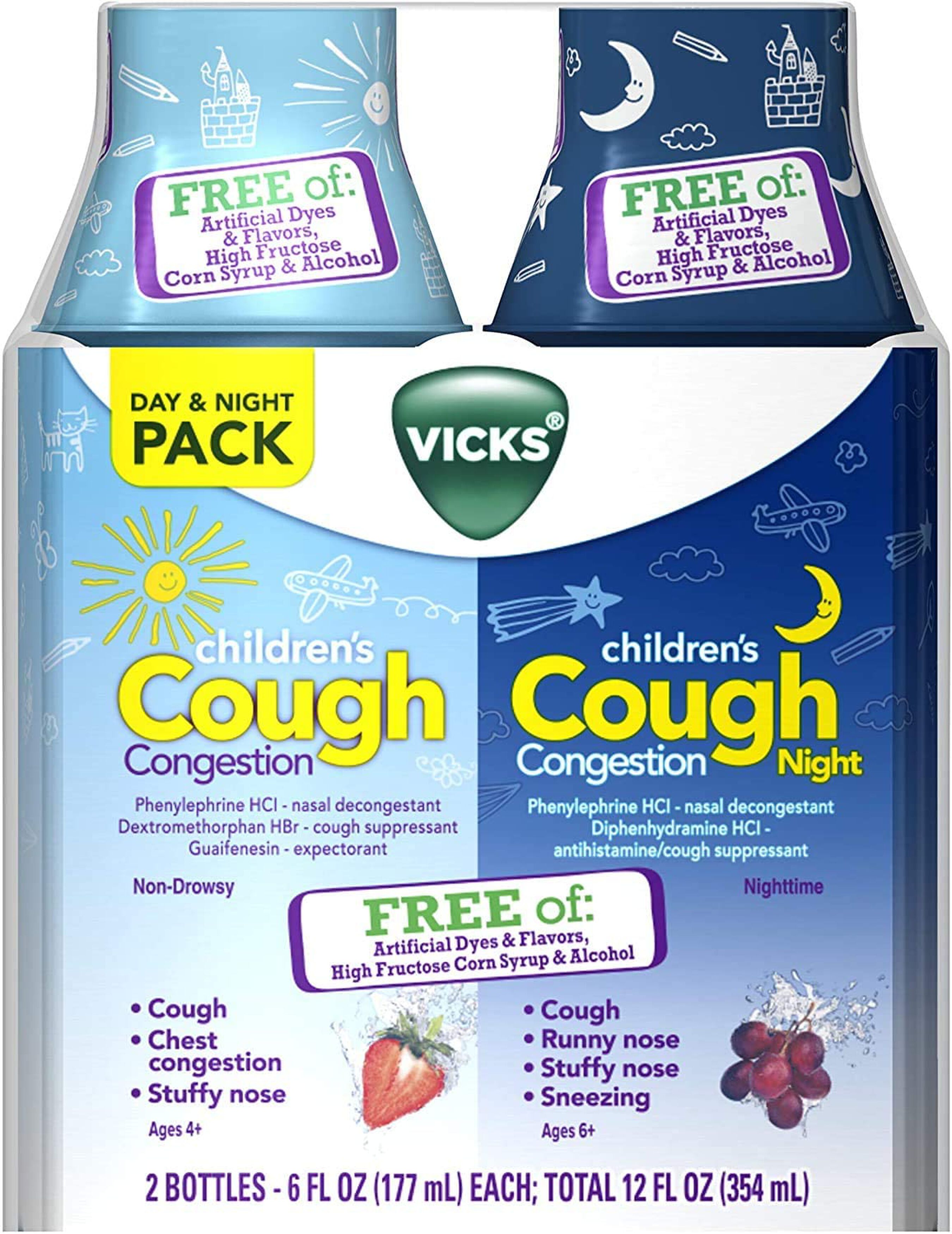 Vicks Children's Cold & Cough Day and Night, Combo Pack